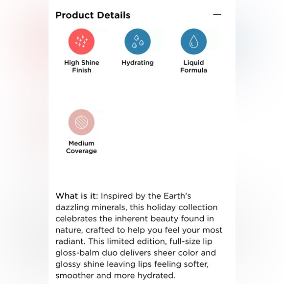 bareMinerals Gleam On Lip Gloss-Balm Duo Limited Edition - Picture 5 of 6